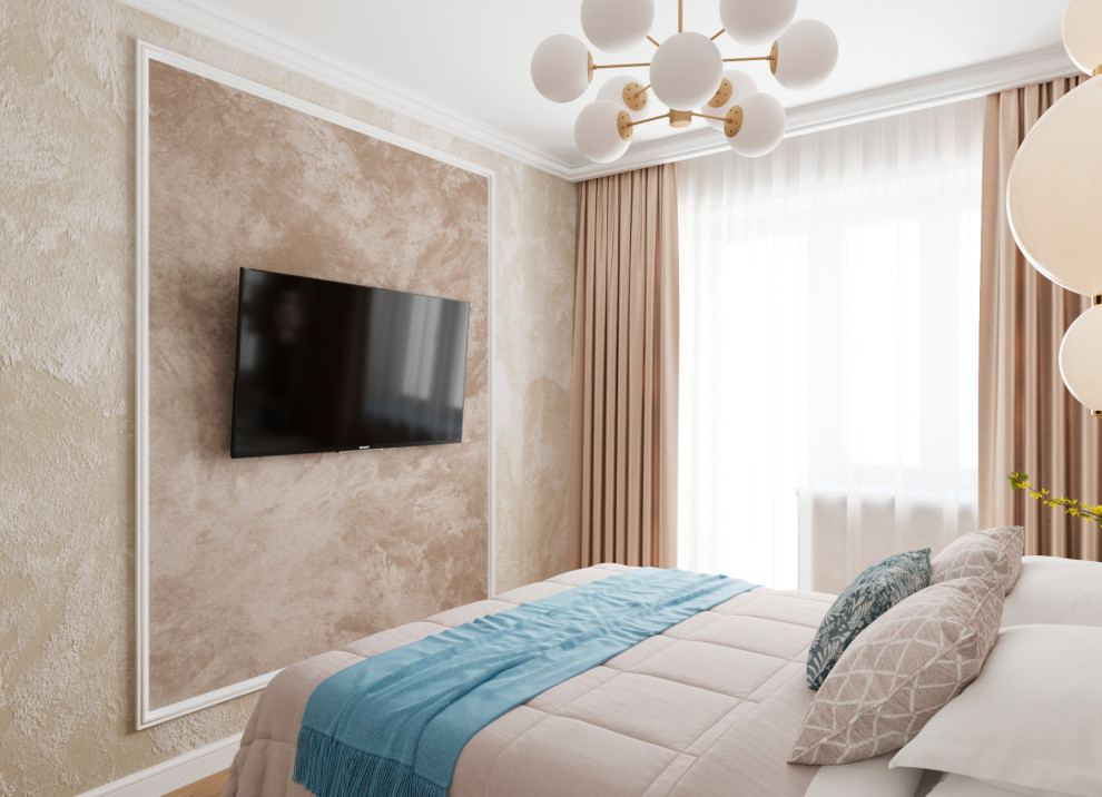 Интерьер спальни с нотками классики