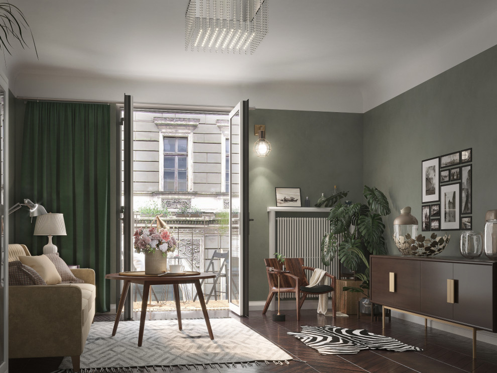 Обложка проекта: 3d визуализация гостиной