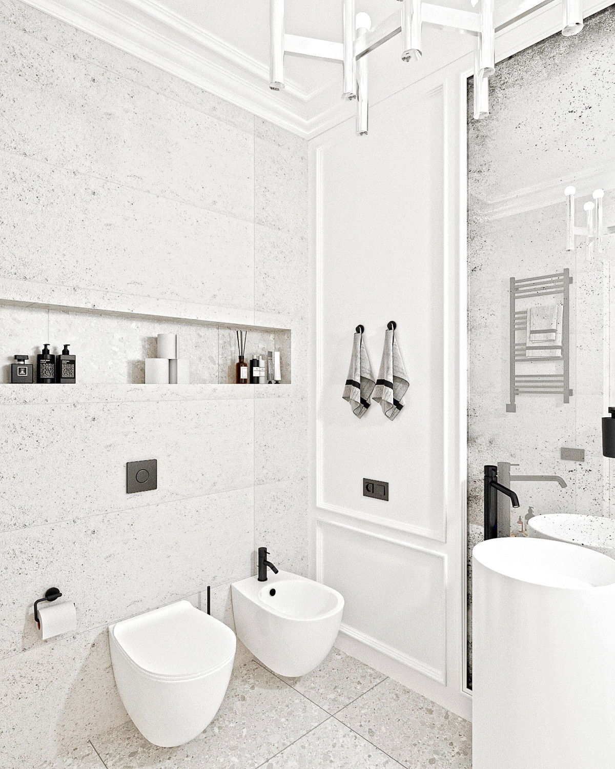 Минималистичная квартира с этническими акцентами в Нижнем Новгороде.