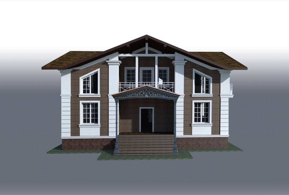 Проект фасада частного дома