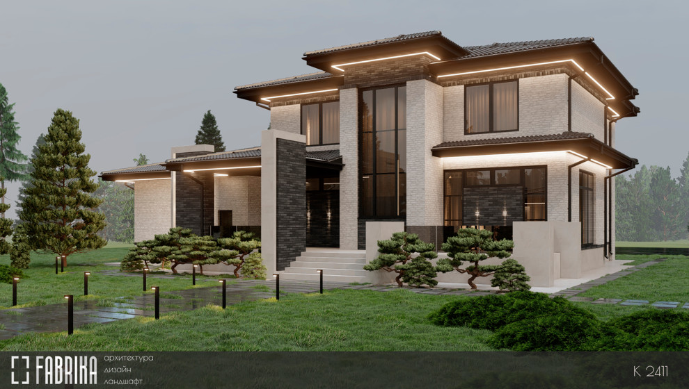 Дом в стиле Райта K2411