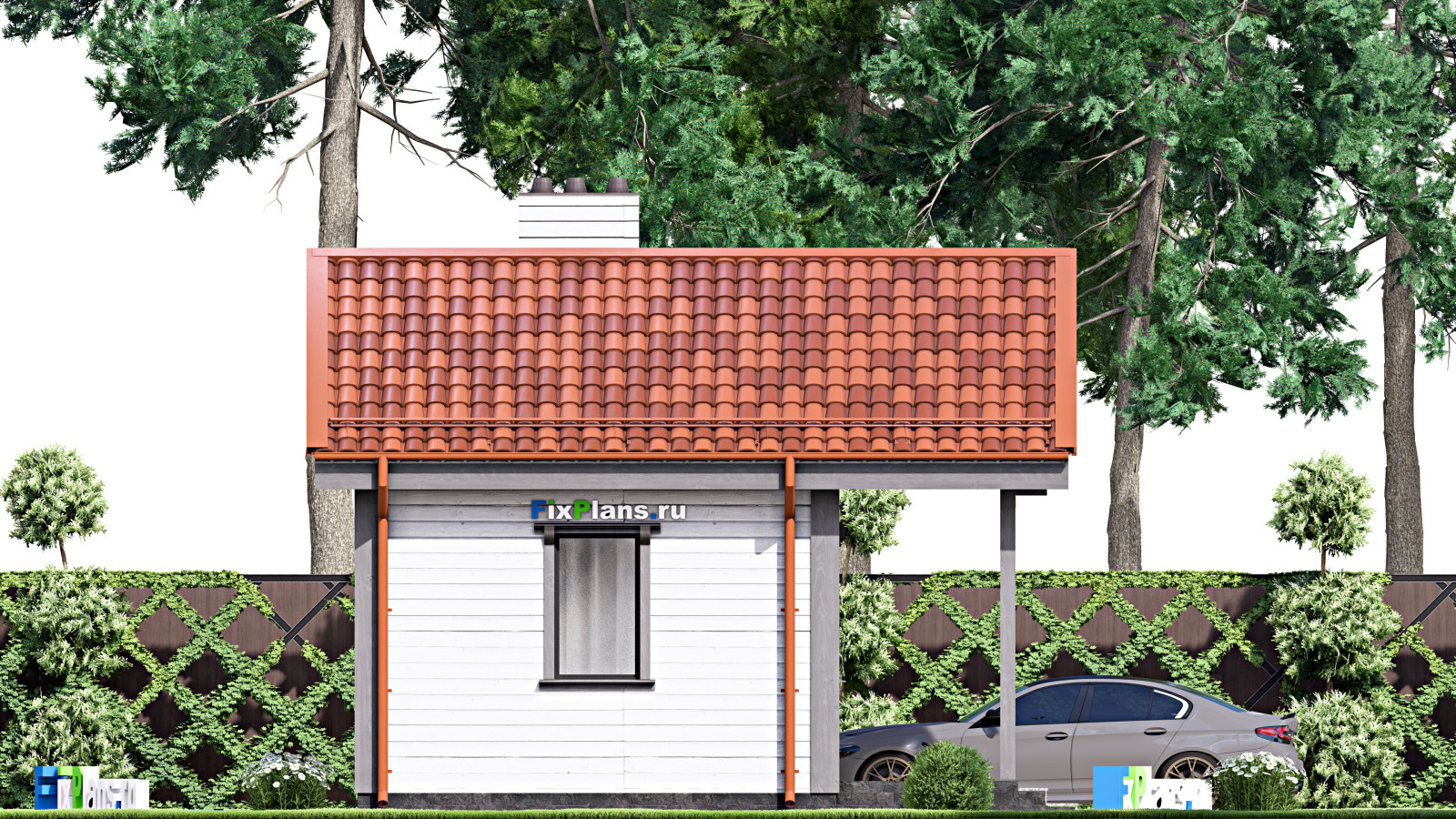 Проект одноэтажного дома 6х7м S29м2 F-15524