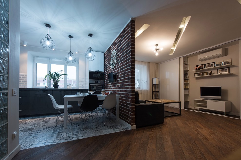 Квартира для семьи с 3 детьми в стиле лофт