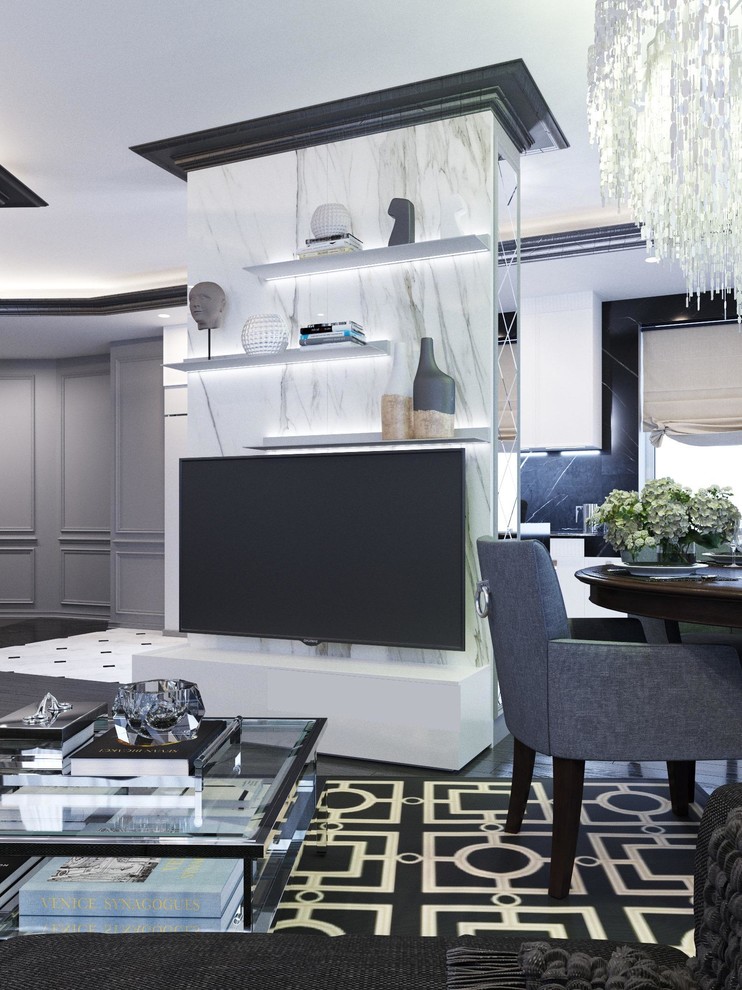 Проект квартиры в стиле Ар Деко, ЖК Wellton Park район Крылатское