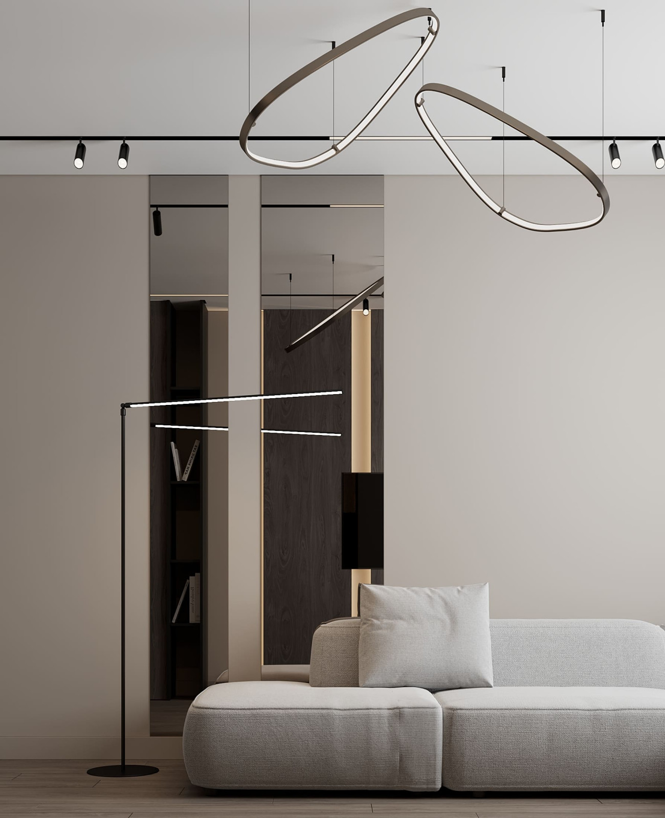 Дизайн-проект квартиры для семейной пары в современном стиле