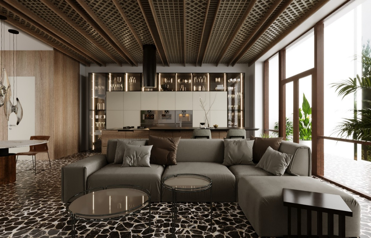 Таунхаус 224 м2 в КП "Futuro Park". Современный стиль с элементами экостиля