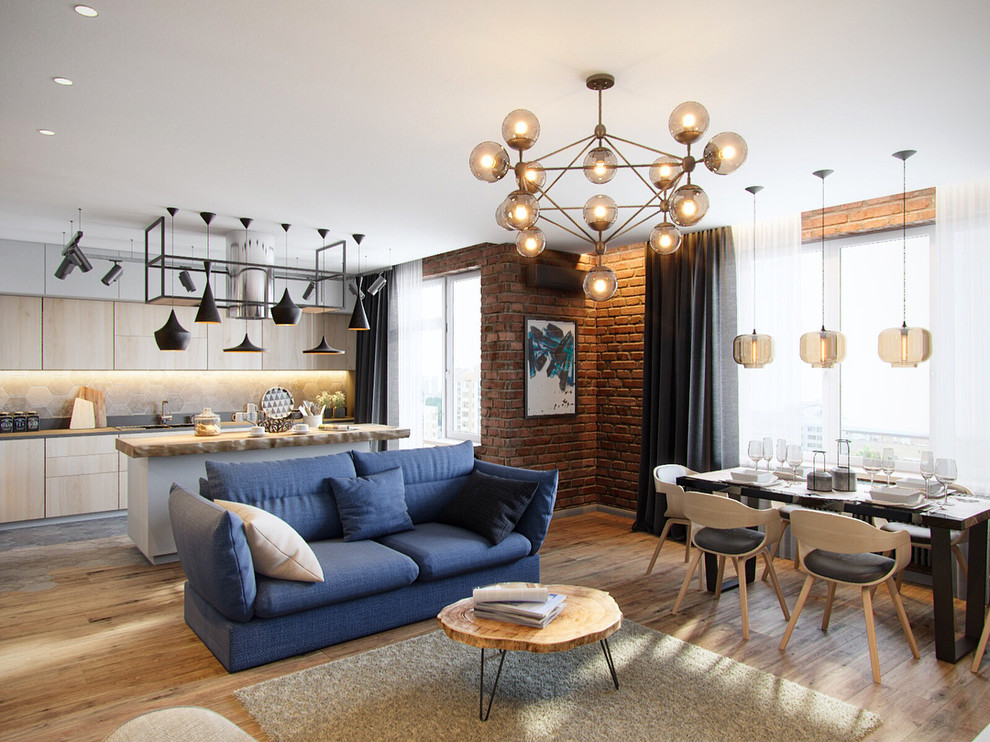 Обложка проекта: плитка под кирпич Охта в интерьере