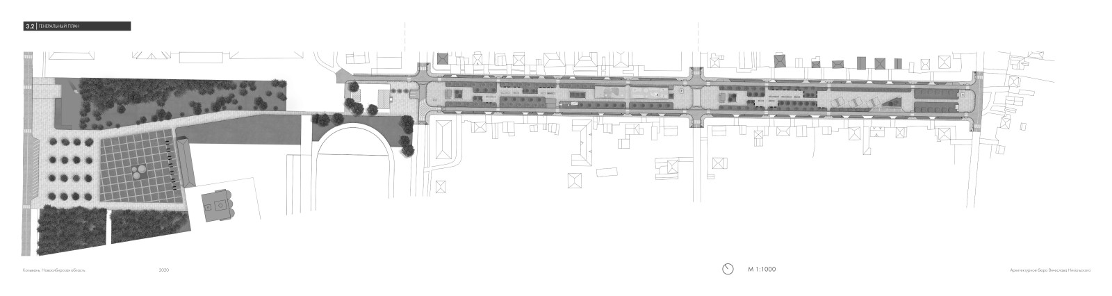 Благоустройство аллеи в историческом поселении Колывань