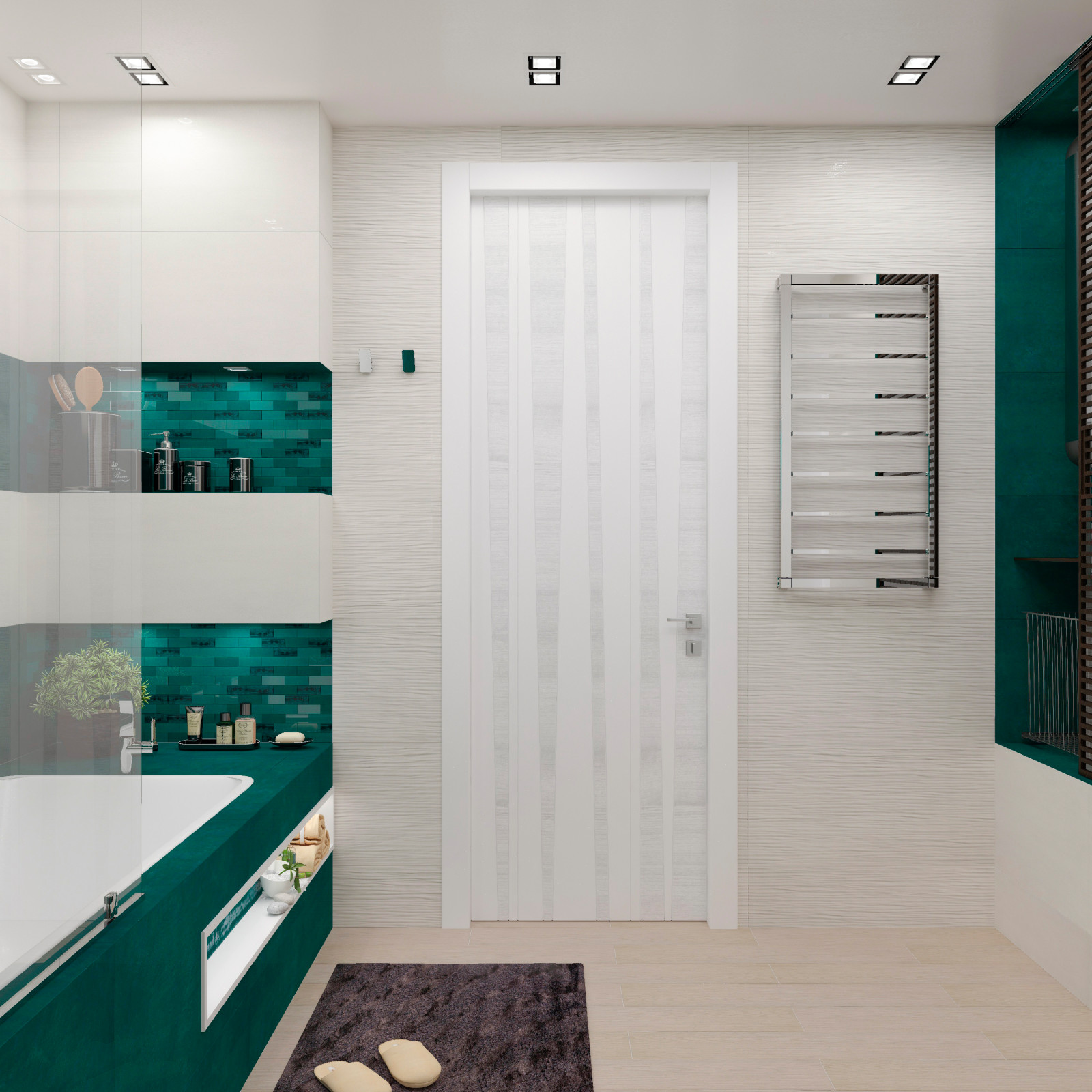 Ванная комната "Green & white"