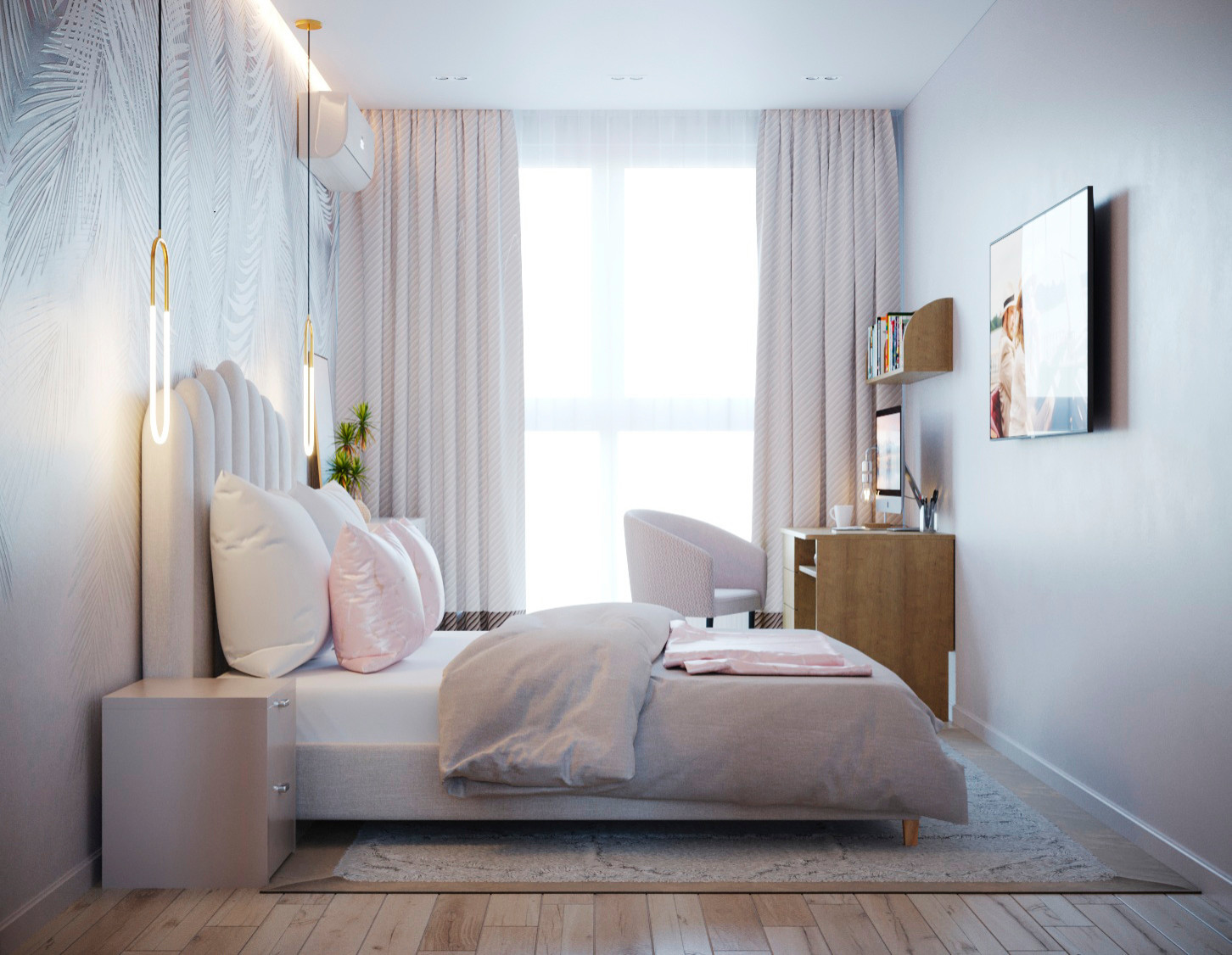 2х Уровневая квартира 90м2 в г. Пионерском Детская спальная