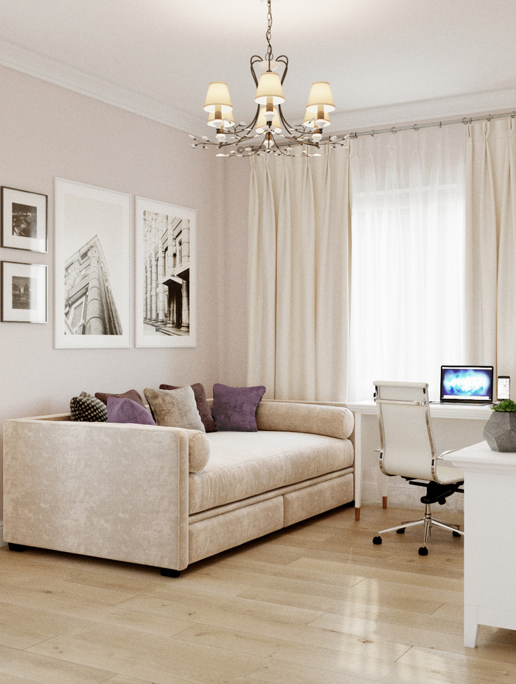 Современная классика в пастельных тонах. ЖК Рассказово, 100 кв.м.