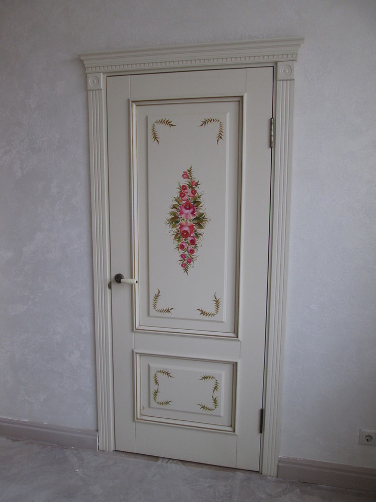 Дверь из массива дуба rоллекция Арт, эмаль, роспись маслом