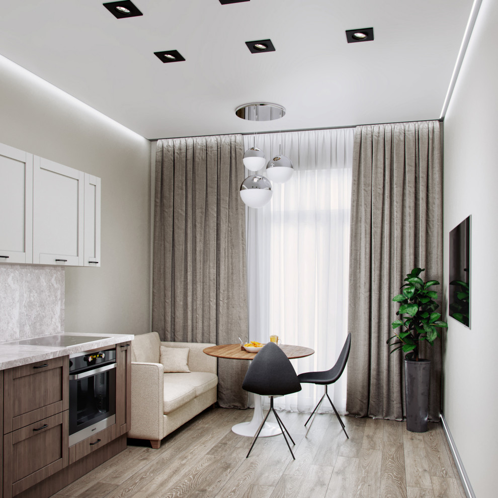 Дизайн двухкомнатной квартиры 44 м2