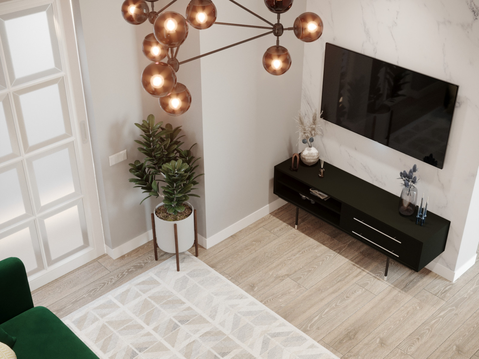 Кухня - гостиная. Проект #tmdesign_Питер