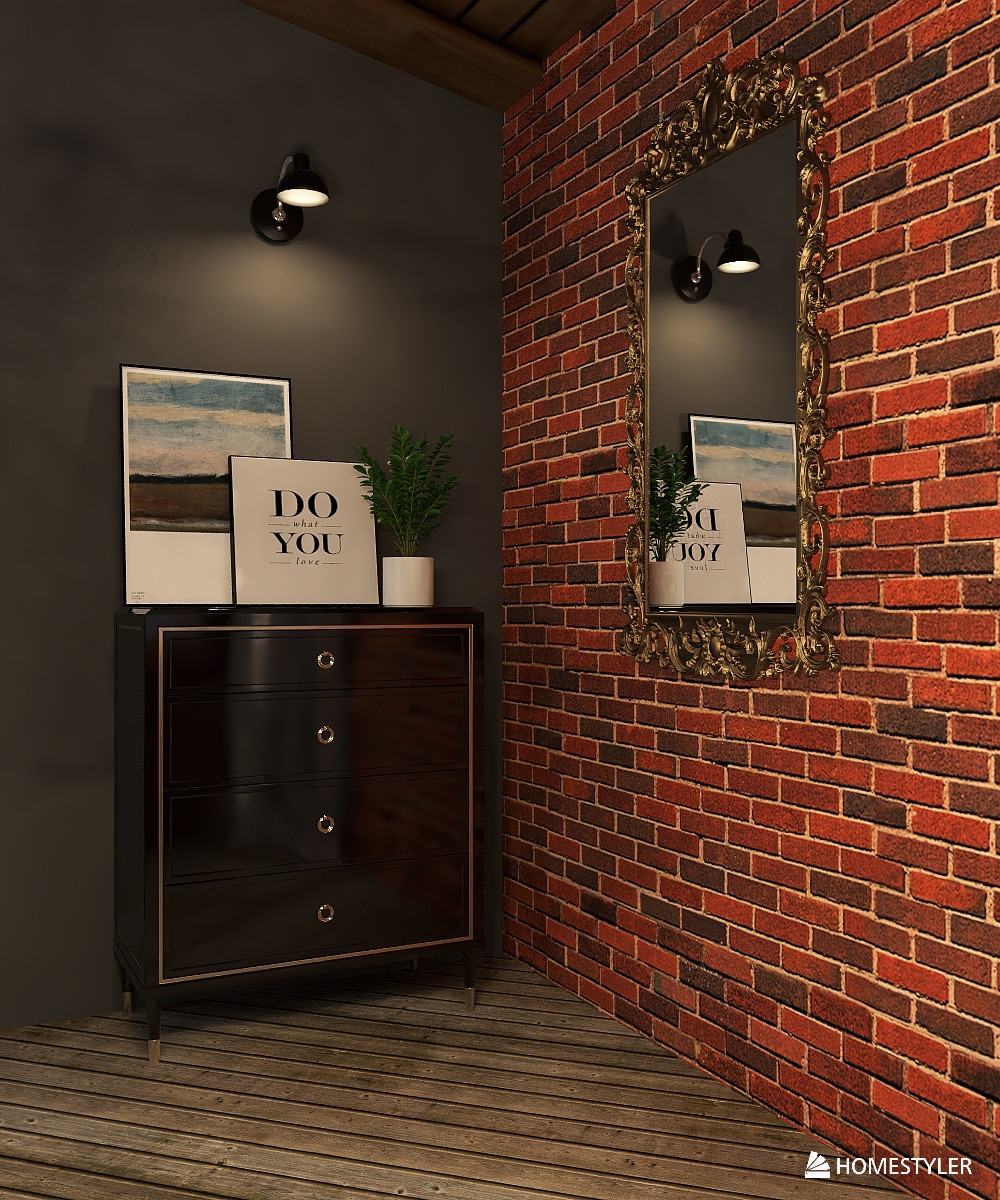 Гостиная в стиле гранж