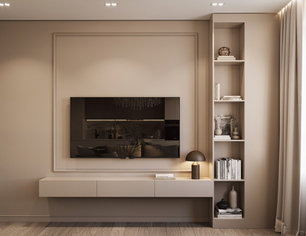 Обложка проекта: Бежевая гостиная