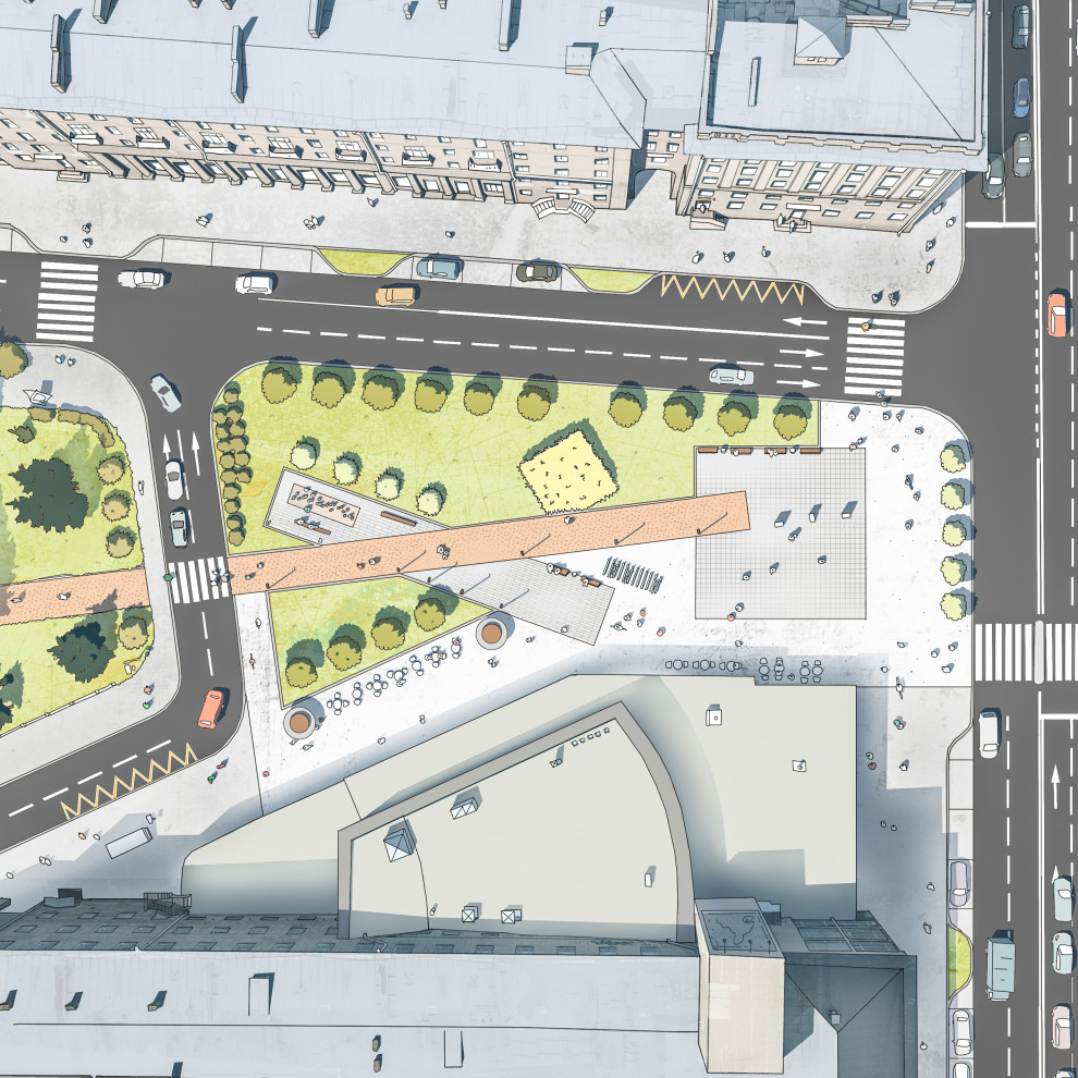 Обложка проекта: Площадь Шевченко. Концепция проекта благоустройства площади
