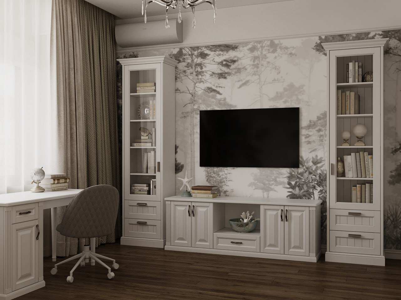 Дизайн-проект квартиры в "Сталинке" в классическом стиле