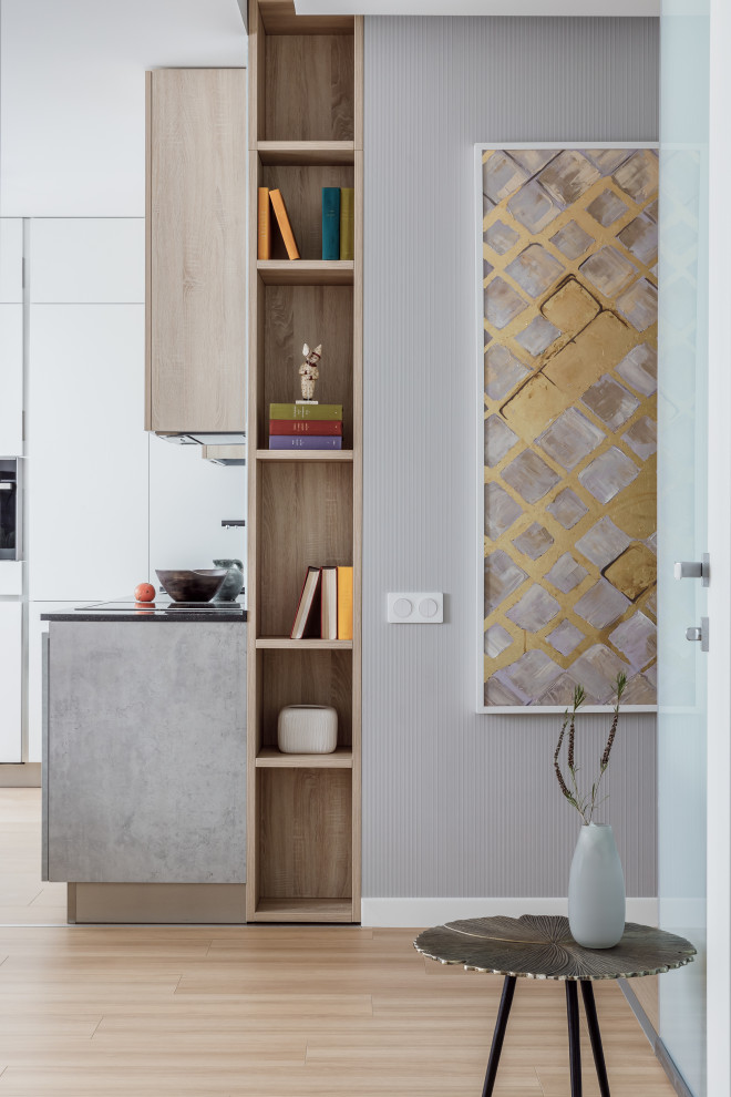 Точка белого(фотографии кухни-гостиной)