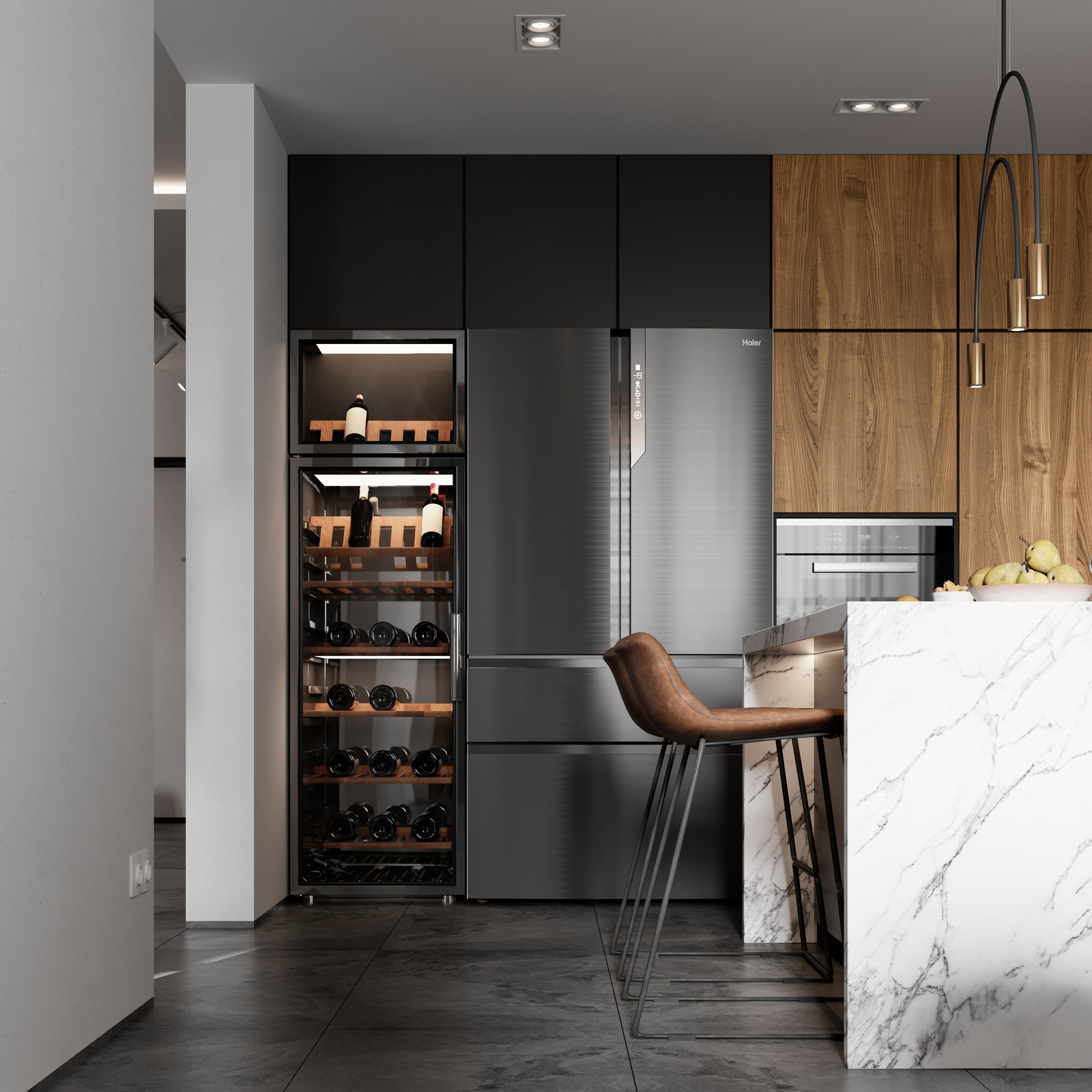 Кухня-столовая в частном доме г. Новороссийск