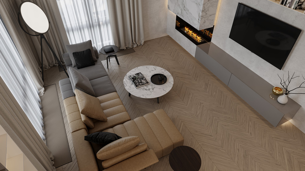 Роскошь в трехкомнатной квартире в ЖК  "Смольный Парк"