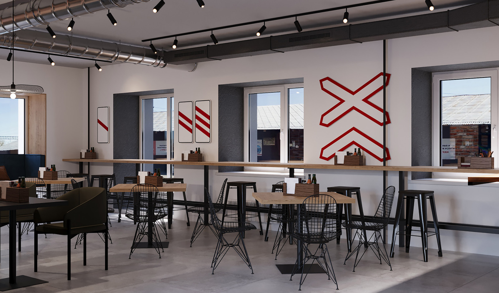 Пиццерия "Станция 9/1" с летней верандой в Томске