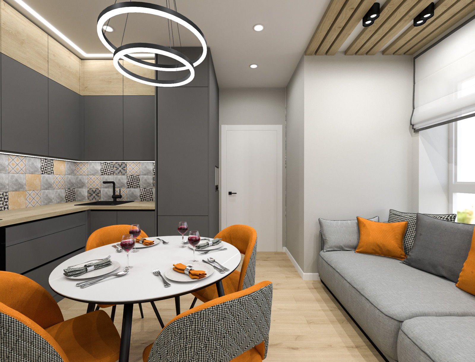 проект двухкомнатной квартиры 45 кв. м.