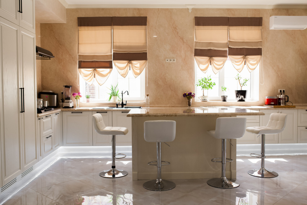 Кухня в светлых оттенкахКу