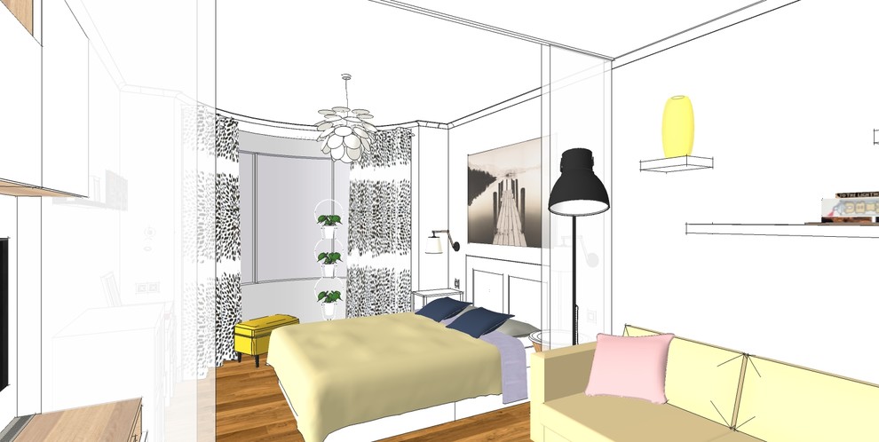 Обложка проекта: Скандинавский. 43кв.м (1к.кв)