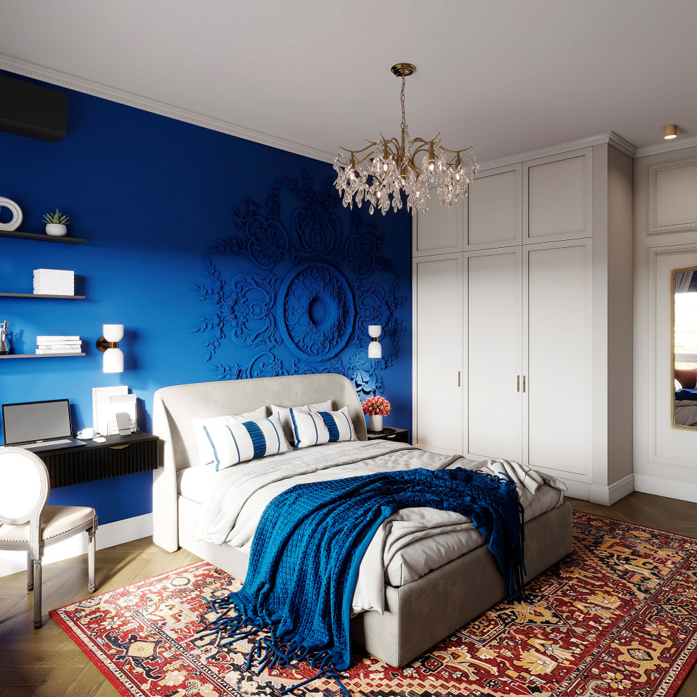 Утонченный проект с использованием разных стилей для семьи с двумя детьми