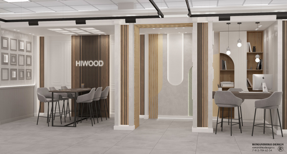 Дизайн выставочного зала магазина лепного декора "HIWOOD"