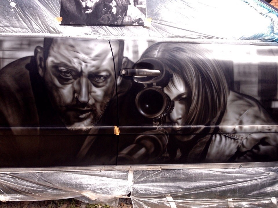 Обложка проекта: Аэрография на авто.