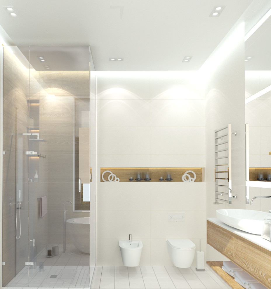 Интерьер двухэтажного загородного дома