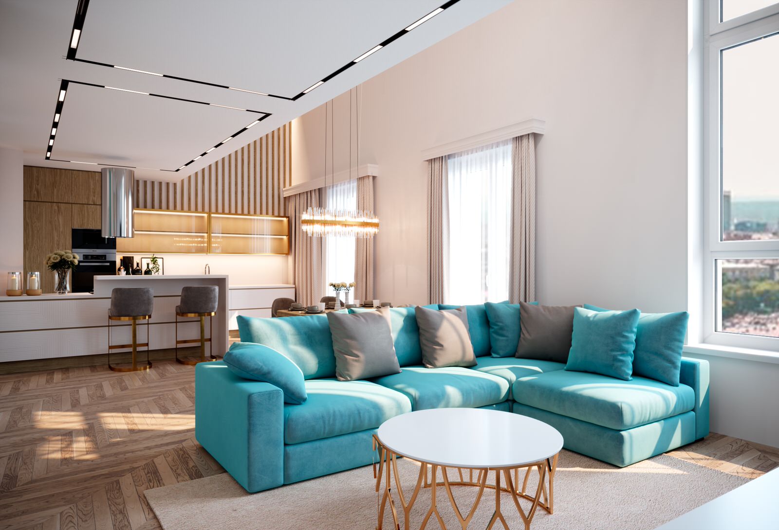 концептуальные предложения по Хайфлету 130квм. г.Новосибирск