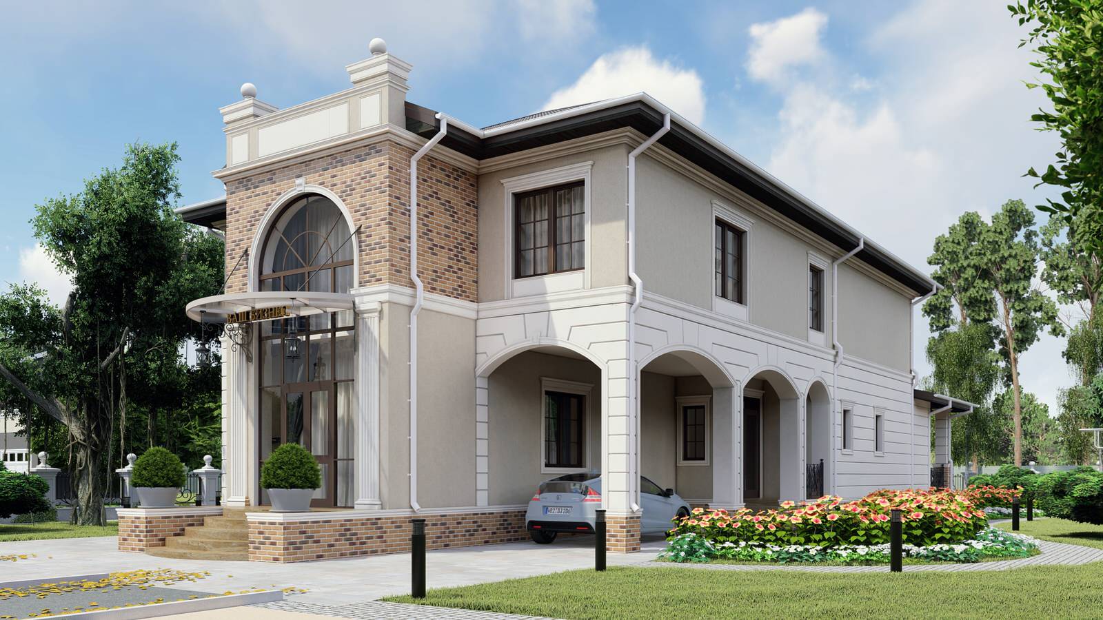 ДОМ-УСАДЬБА НА 2 СЕМЬИ + МАСТЕРСКАЯ (В1)