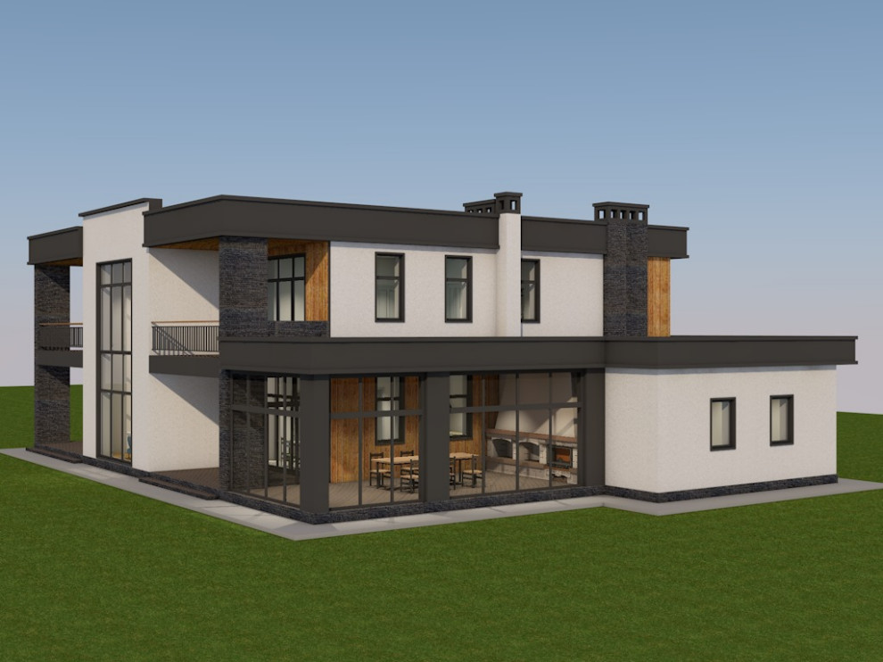 24-019 Двухэтажный жилой дом площадью 350 м2