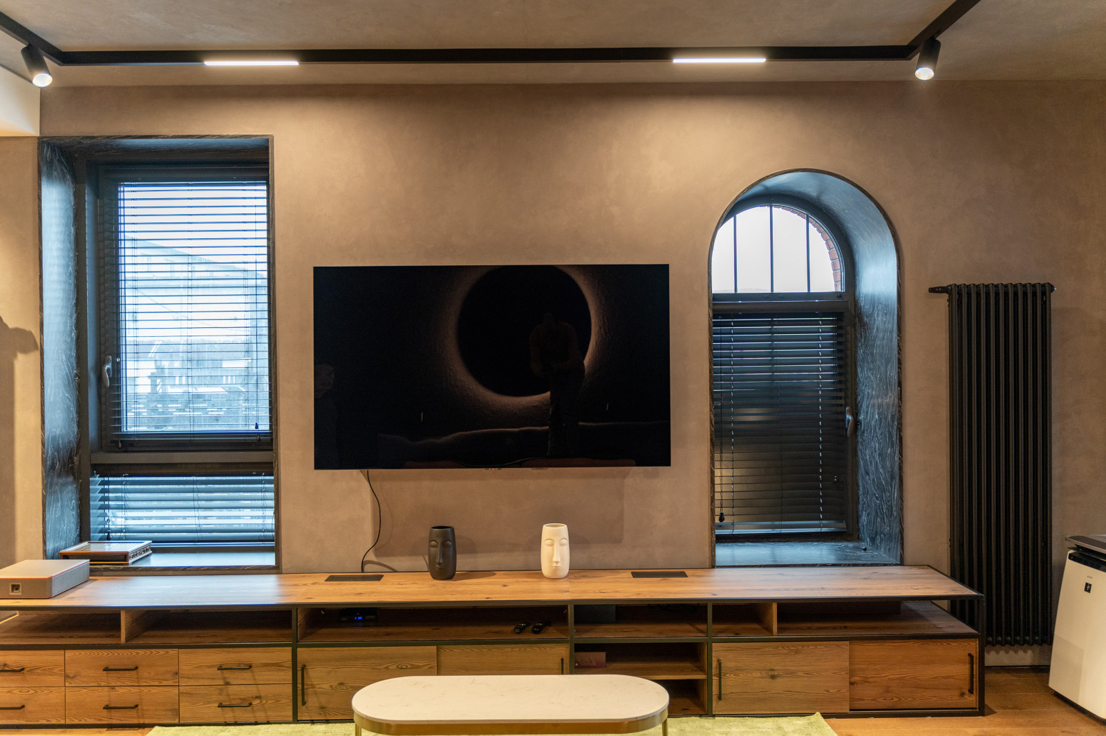 Брутальный интерьер аппартамоентов в ЖК Резиденции Архитекторов