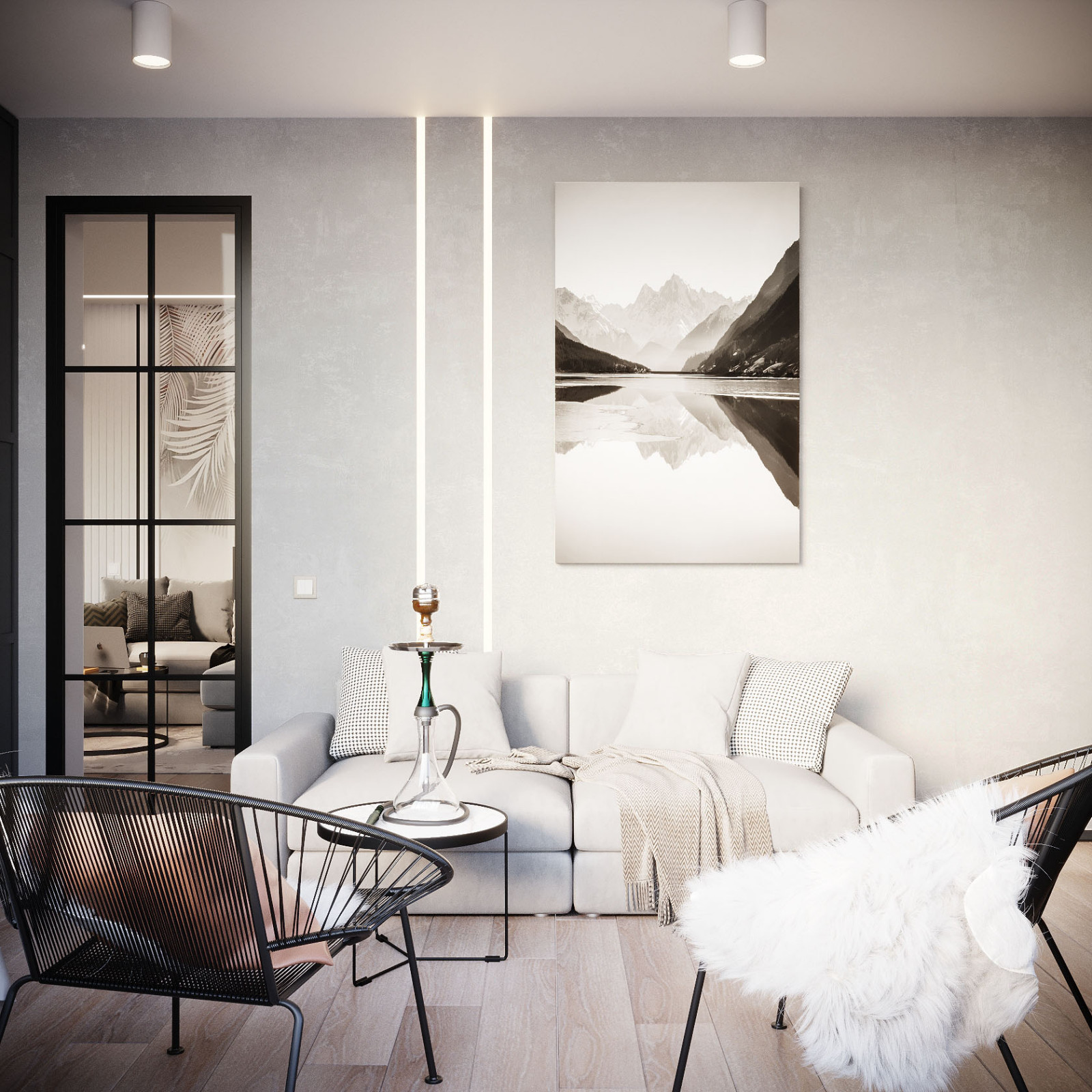 Интерьер трехкомнатной квартиры в стиле Неоклассика