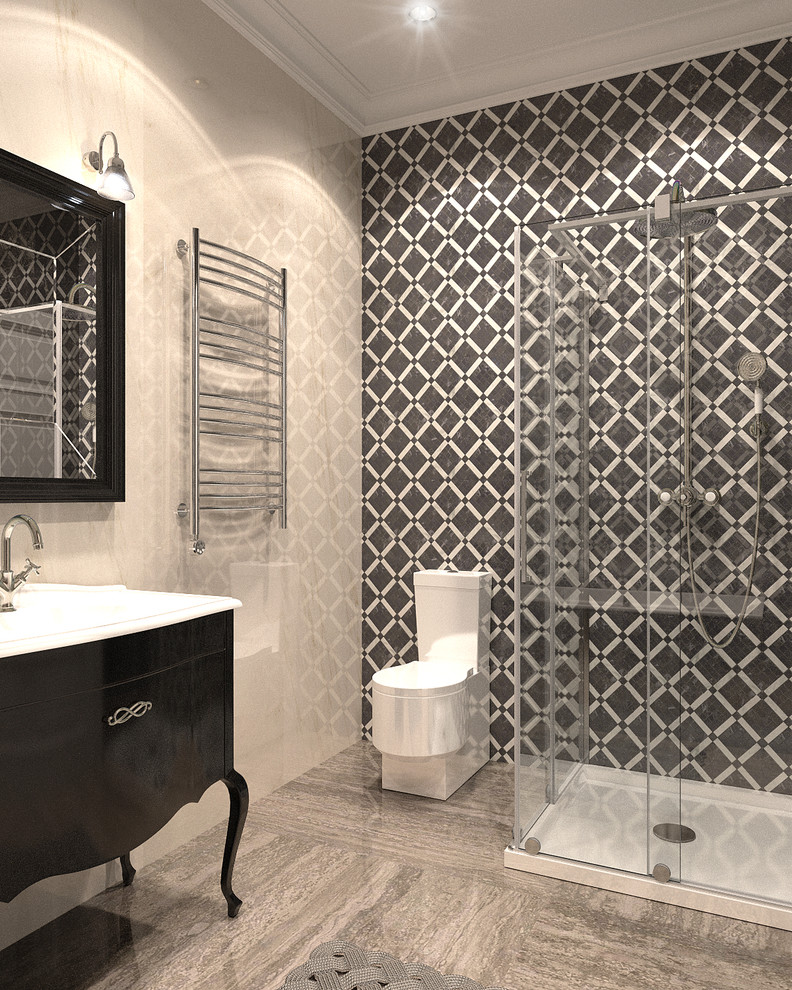 Project of Interiors at private flat at Molodogvardeyskaya Street, Moscow