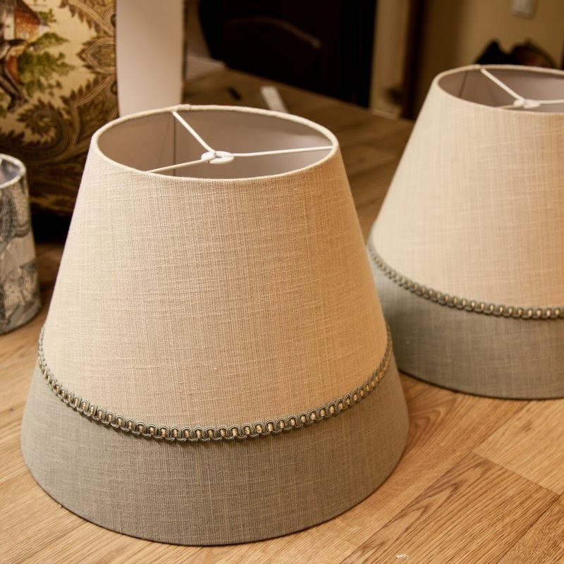 Абажуры из ткани на пластике