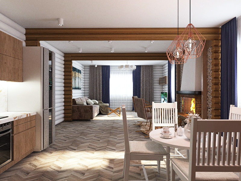 Дом из брусьев