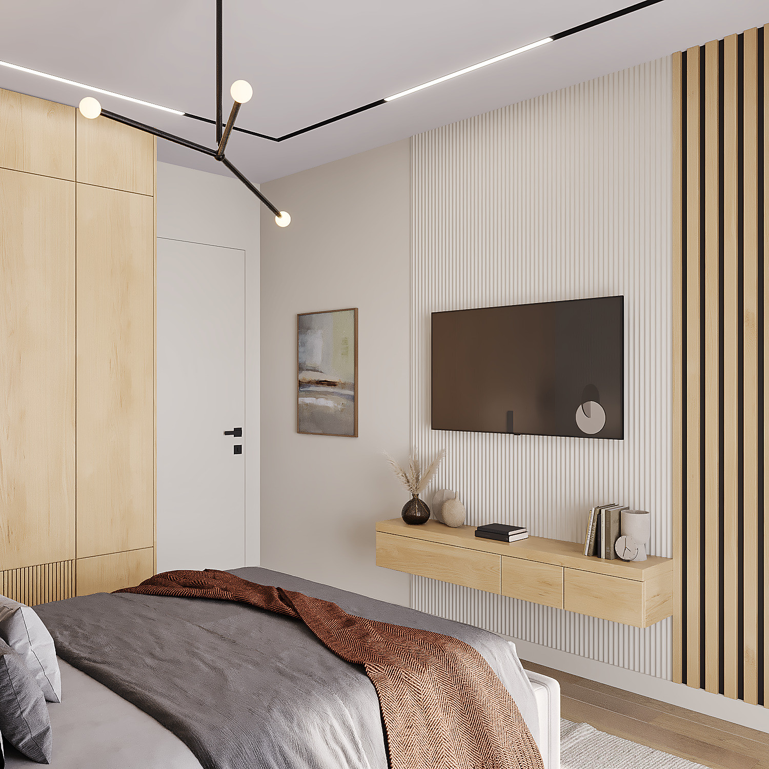 Дизайн проект квартиры площадью 80 кв.м. в г. Ростове-на-Дону /стадия-реализация