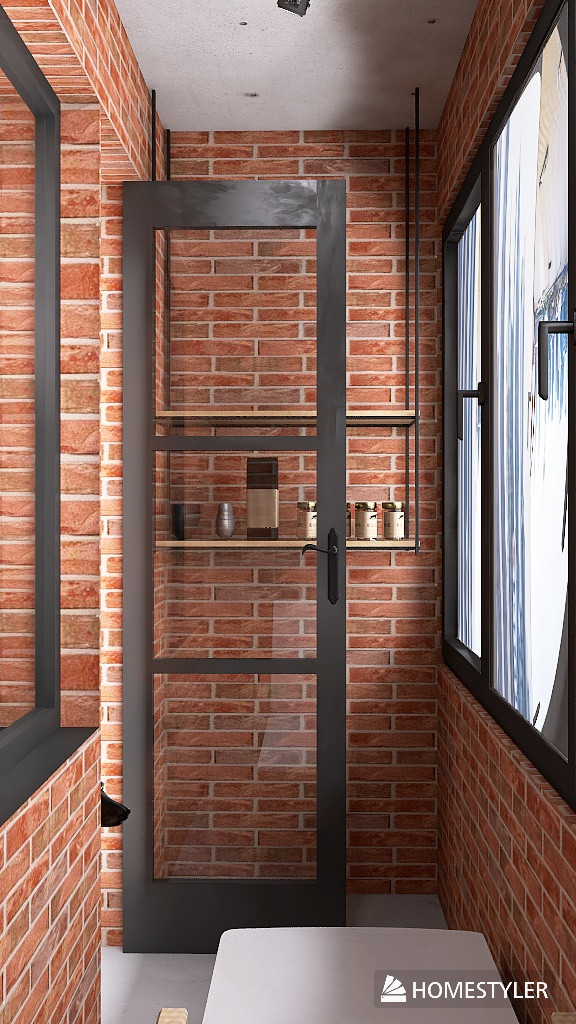 Однокомнатная квартира в стиле Industrial для режиссера с большим псом