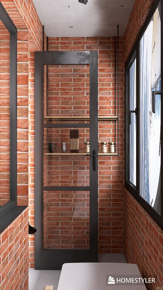 Однокомнатная квартира в стиле Industrial для режиссера с большим псом