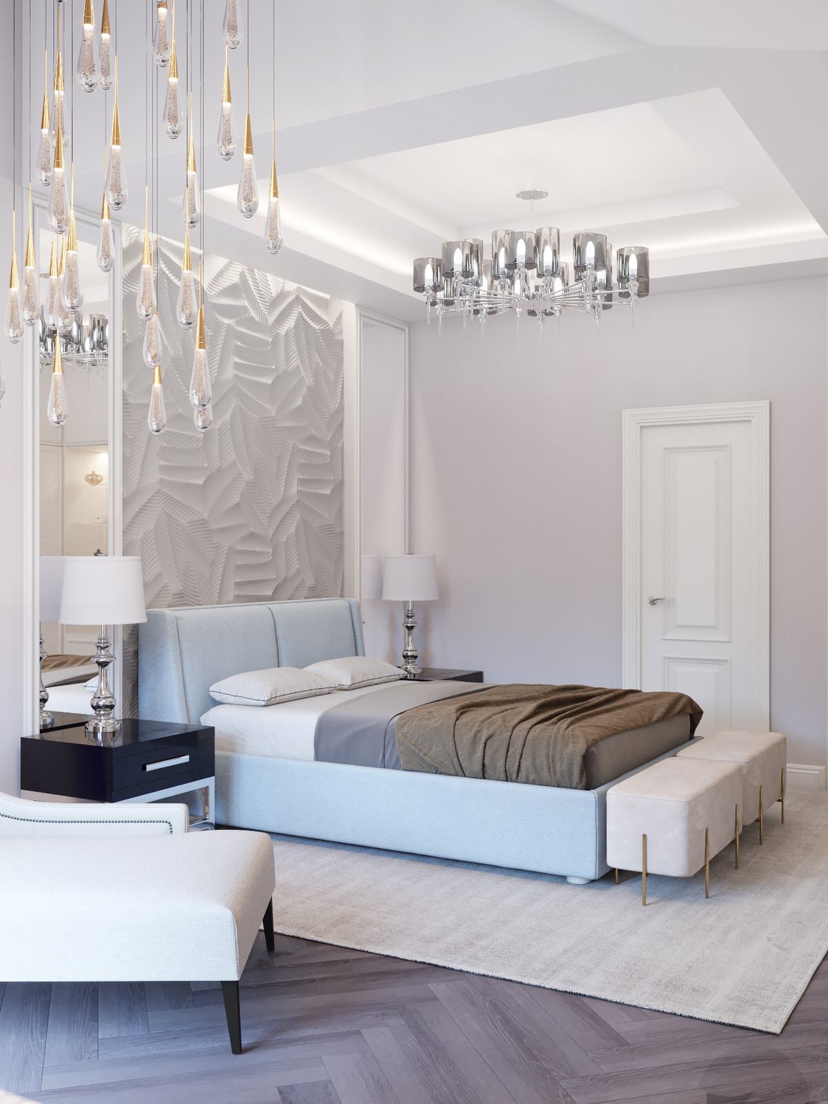 Обложка проекта: Спальня в Таун-хаусе КП Белый берег