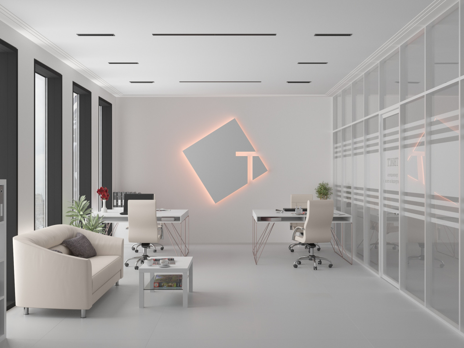 3D визуализация офиса для сайта