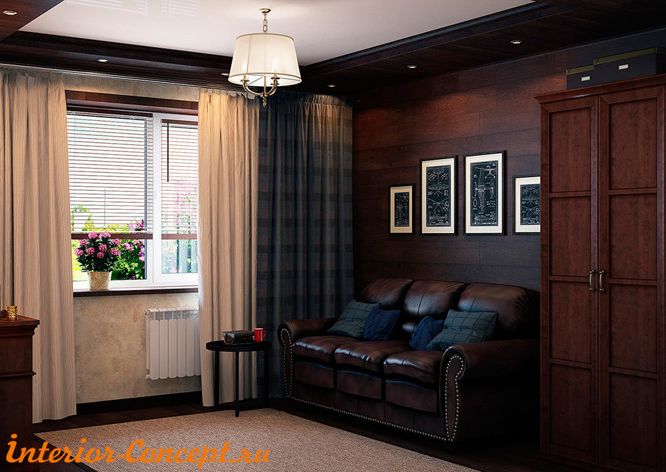 Обложка проекта: Комната отдыха в стиле Шале