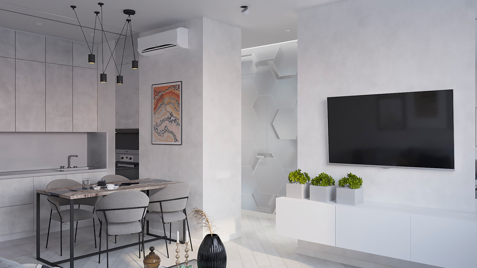 Квартира в светлых тонах