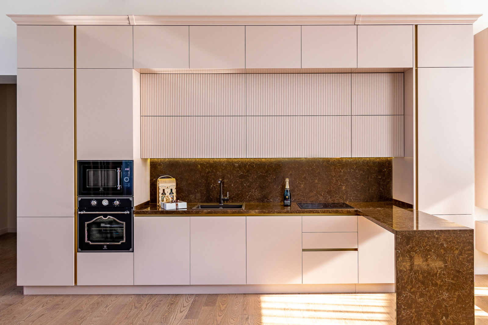 АК Grand Royal Residences. Съемка кухни-гостиной для МК ITALIKA