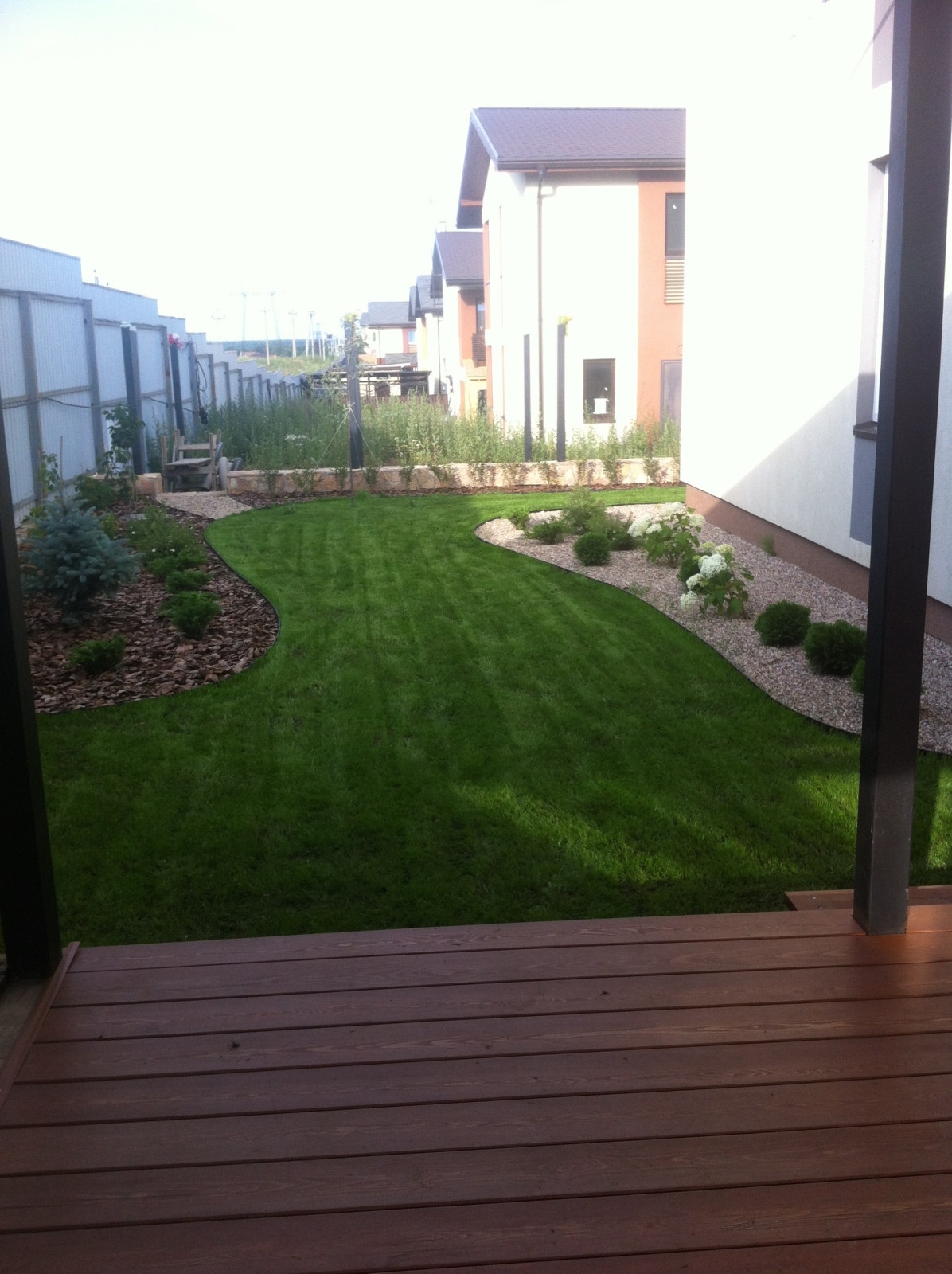 "Функциональность, гармония и стиль" ландшафтный проект, дуплекс в КП Опушкино